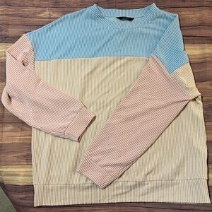 Colorblock Ribbed Sweater